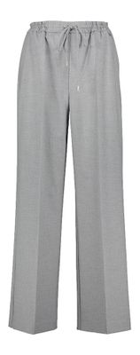 Lichtgrijze wijde geklede broek Twinset