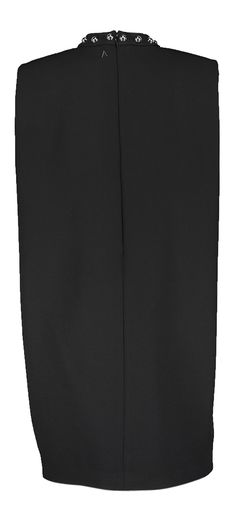 Zwarte mouwloze jurk met zilveren studs Twinset 