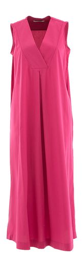 Fushia lange jurk Anna Seravalli 