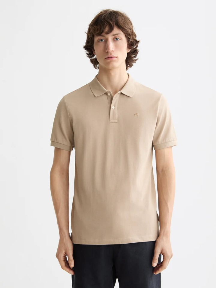 Beige polo met korte mouwen Scotch & Soda
