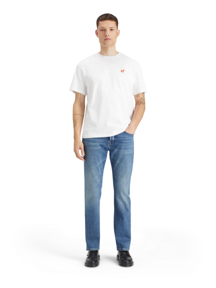 Blauwe classic straight fit jeans The Zee Scotch & Soda