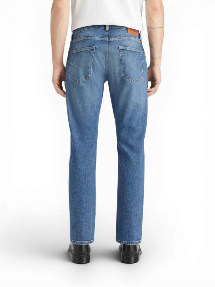 Blauwe classic straight fit jeans The Zee Scotch & Soda