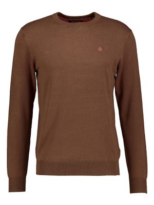 Bruine trui met roze merklogo Scotch&Soda