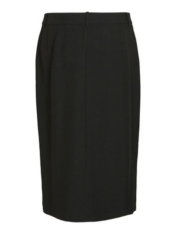 Zwarte lange rok met split Evoked