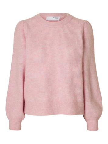 Bleached mauve trui Selected 
