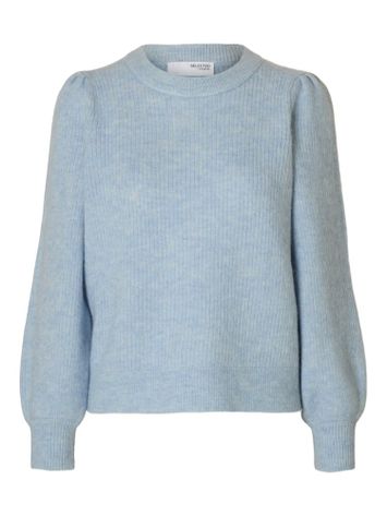 Cashmere blue trui Selected 