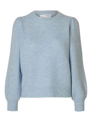 Selected Cashmere blue trui