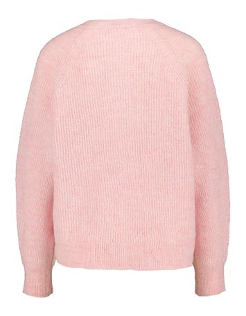 Bleached mauve gilet met bruine knopen Selected