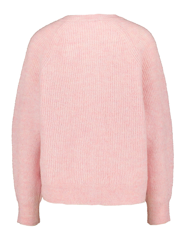 Bleached mauve gilet met bruine knopen Selected