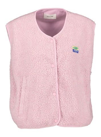 Lichtroze teddy bodywarmer Hok American Vintage