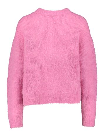 Fuchsia wollen sweater met ronde hals Bym American Vintage