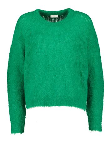 Groene wollen sweater met ronde hals Bym American Vintage