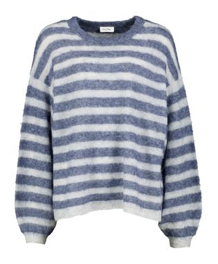 American Vintage Blauwe gestreepte trui in alpaca wol Nen