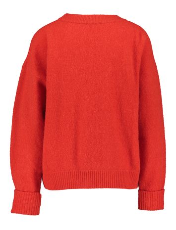 Rode wollen pull met ronde hals Vito American Vintage