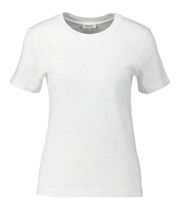 Witte katoenen t-shirt met ronde hals Son American Vintage