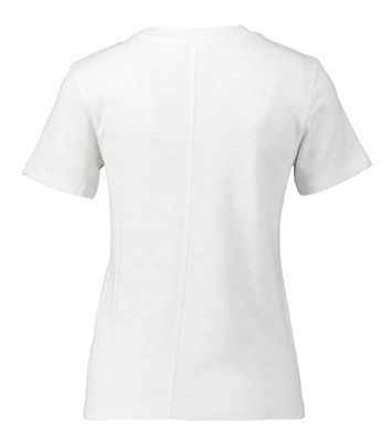 Witte katoenen t-shirt met ronde hals Son American Vintage