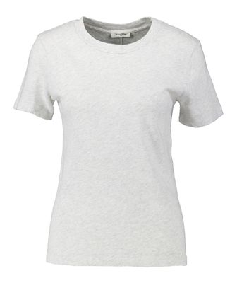 Lichtgrijze t-shirt met korte mouwen en ronde hals Son American Vintage