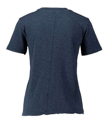 Donkerblauwe katoenen t-shirt met ronde hals Son American Vintage