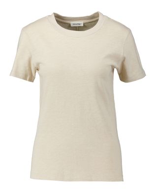 American Vintage Beige katoenen t-shirt met ronde hals Son