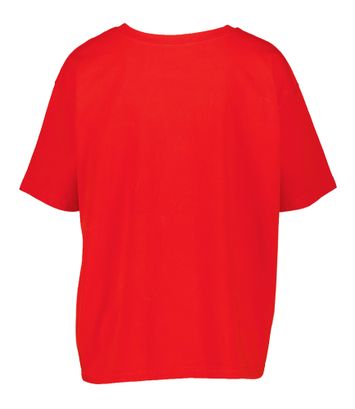 Rode oversized katoenen t-shirt Fiz American Vintage