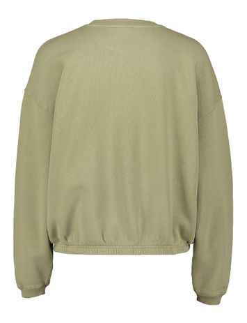 Kaki sweater met elastiek Izu American Vintage