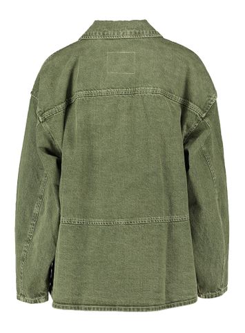 Kaki oversized jeansjas American Vintage 