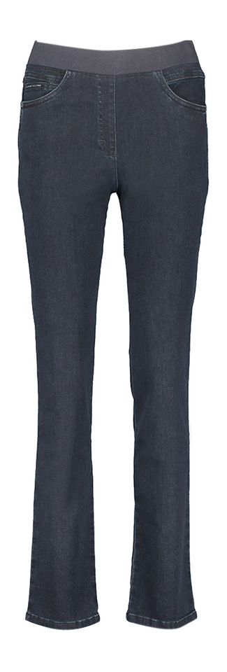Donkerblauwe slim fit jeans met elastiek Pamina Raphaela 