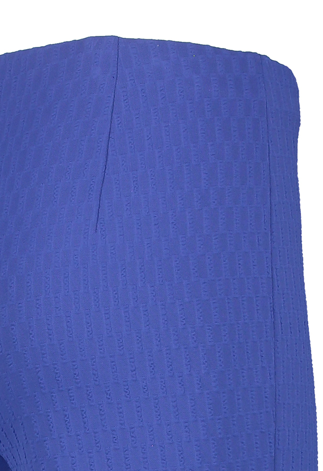 Kobalt blauwe comfortabele broek met elastiek Marccain
