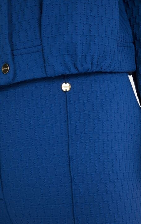 Kobalt blauwe comfortabele broek met elastiek Marccain