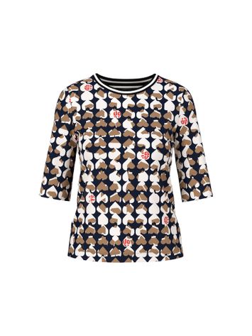 T-shirt met harten print Marccain