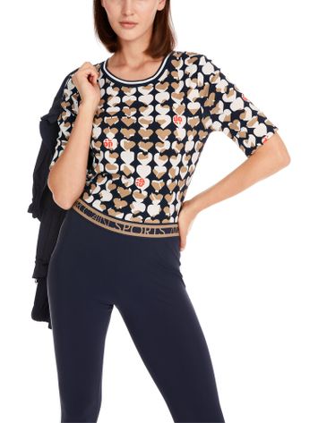 T-shirt met harten print Marccain