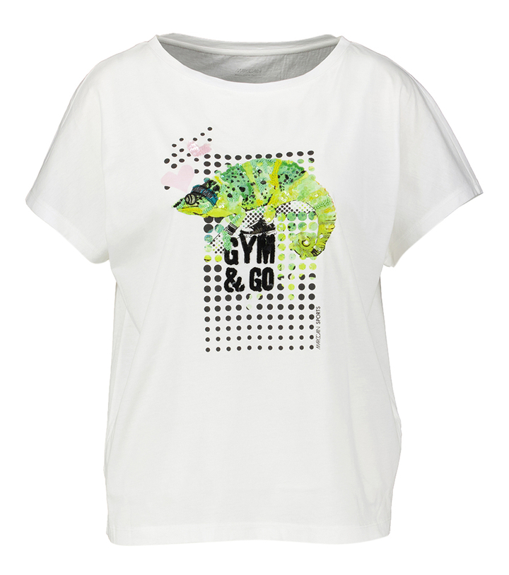 Ecru t-shirt Gym& Co Marccain Sport