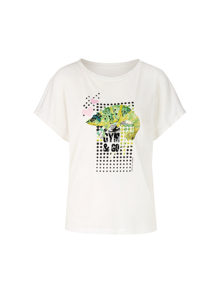 Ecru t-shirt Gym& Co Marccain Sport