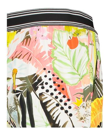 Multicolor soepelvallende broek met elastiek Marccain Sport 