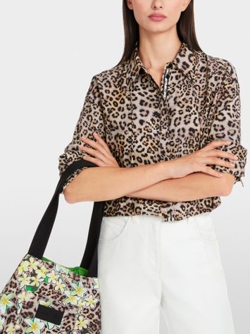 Korte bloes in dierenprint Marccain Sport