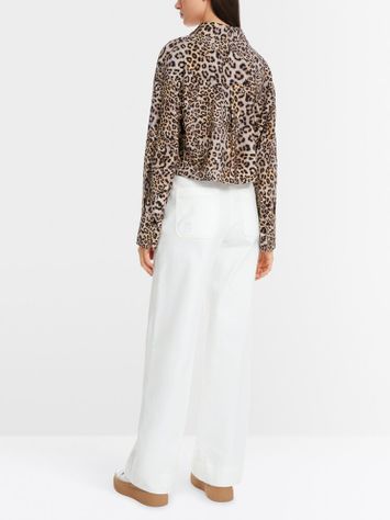 Korte bloes in dierenprint Marccain Sport