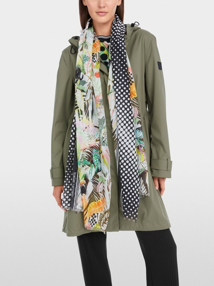 Multicolor sjaal met print Marccain Sport