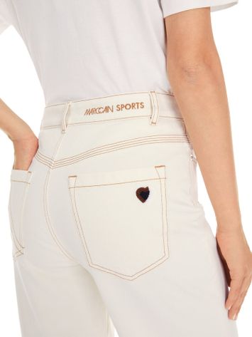 Ecru kleurige loose fit jeans Marccain