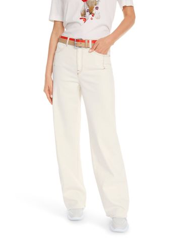 Ecru kleurige loose fit jeans Marccain