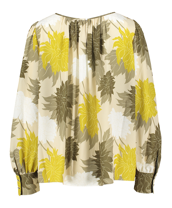 Multicolor blouse in print met ronde hals Marc Cain collections