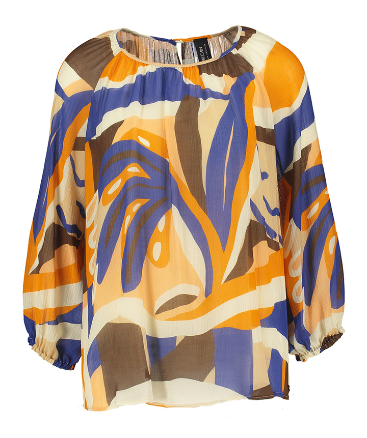 Multicolor blouse in print Marc Cain Remix