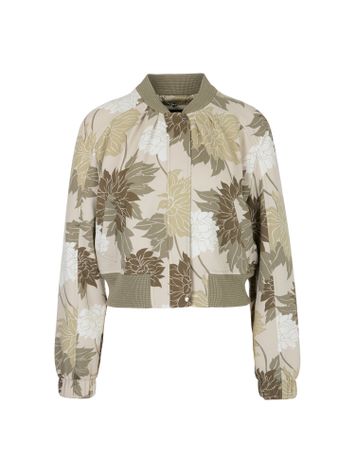 Groene bomber met bloemenprinte Marccain Collection 