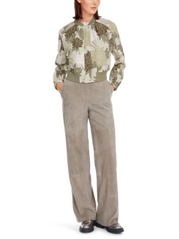 Groene bomber met bloemenprinte Marccain Collection 