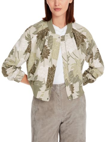 Groene bomber met bloemenprinte Marccain Collection 