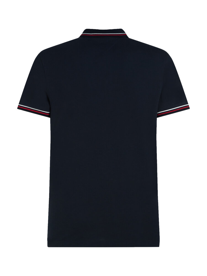 Donkerblauwe polo met korte mouwen Tommy Hilfiger 