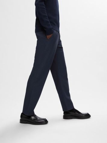 Dark sapphire straight broek Selected