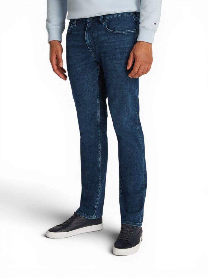 Blauwe straight fit jeans Tommy Hilfiger