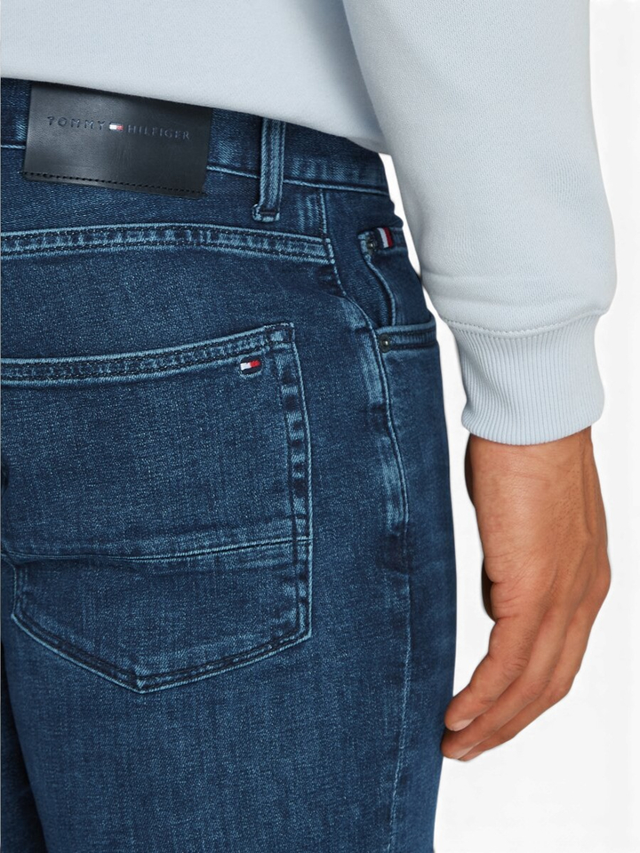 Blauwe straight fit jeans Tommy Hilfiger