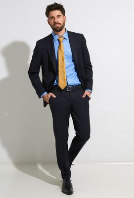 Donkerblauwe kostuum blazer Dressler