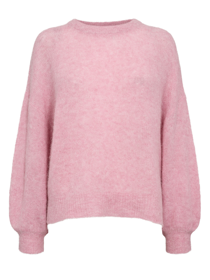 Roze trui met ballonmouwen Lana Numph